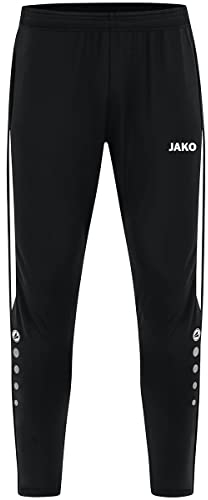 JAKO Herren Trainingshose Power, Schwarz/Weiß, S
