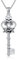 ONEFINITY Key Skull Necklace 925 Sterling Silver Gothic Key Necklace Vintage Kay Jewelry for Women Men