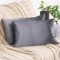 2er Set Sofakissen mit Füllung und Bezug 40x60cm weiche Kissenhülle mit Dekokissen Couchkissen für Sofa, Schlafzimmer, Wohnzimmer, Balkon, anthrazit Nebula, flauschig, mit verstecktem Reißverschluss