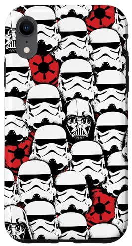 Star Wars Darth Vader & Stormtroopers Empire-Logo Dunkle Seite Hülle für iPhone XR