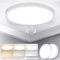 Yafido 2 Stück 28W LED Deckenleuchte mit Bewegungsmelder, Ø30cm Deckenlampe LED, 3000K/4000K/6000K Rund Deckenlampe mit Bewegungsmelder Flach für Flur, Treppe, Veranda, Garage, Balkon