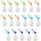 TWO TIGERS Botella con Pulverizador Transparente 250ml. Botella de Spray de Plástico. Pack 17 unidades. Tamaño Único: 8x5x19 cm. Incluye variedad de 4 Colores. (250ml)
