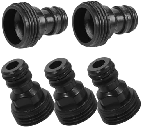 POPETPOP Garden Water Inlet Hose Connector 5pcs Faucet Adapter for Washing Machine Quick Connect Fittings