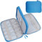 Teskyer Kabeltasche Organizer, wasserdichte, Urlaub Must Haves, Multifunktional Reise Zubehör, Travel Essentials, für Ladegerät, Powerbank, Himmelblau