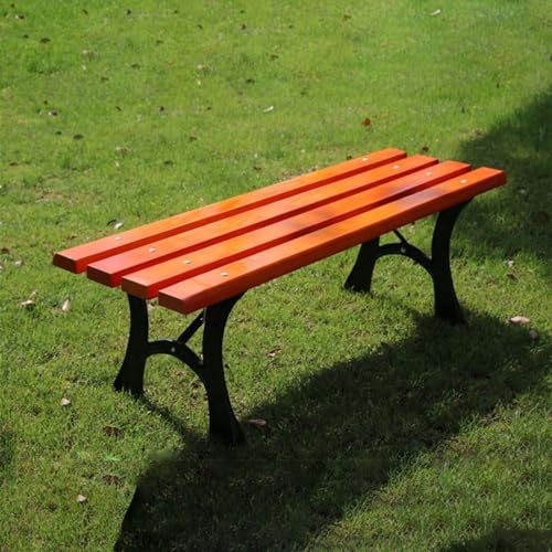 KEJIAWU Gartenbank, Parkbank Holz Bank Garten, Sitzbank Wetterfeste, gartenbank gusseisen,Für Hinterhof, Terrasse, Rasen, Außenpool(120cm/47in)