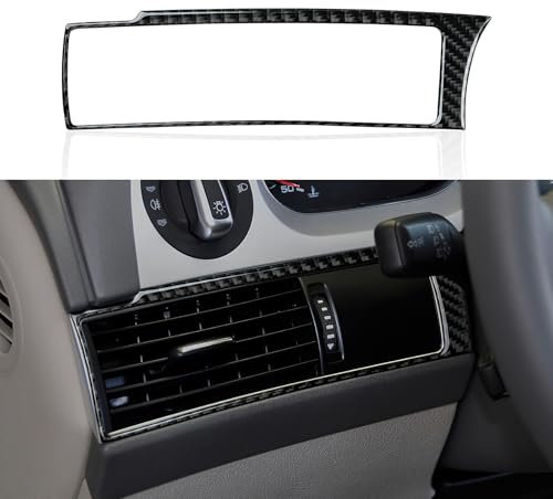 Auto Instrumentierung Lüftungsschlitze Aufkleber Trim Cover Kohlefaser Decals Kompatibel mit Audi A6 C6(2005-2011) /S6 C6(2006-2010) /RS6 C6 (2008-2010) Interieur Zubehör (Left)
