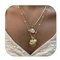 Kabwea Gold Muschelkette Layer Charm Kette FüR Damen,Muschelkette,Choker Kette Damen, Muschel Kette