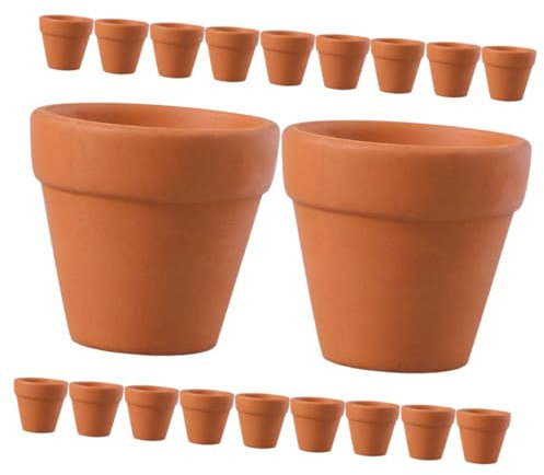 Ciieeo 20 Pièces Pot en Terre Cuite Mini Pots en Terre Cuite Petits s De Plantes en Mini Succulent Petits s en Argile s en s en Cotta