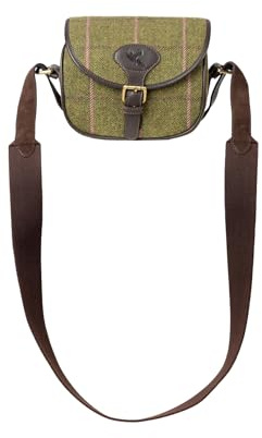 Rydale Tweed Cartridge Bag Men's Ladies Unisex Shooting Bag Cross Body Ammo Capacity 60 One Size