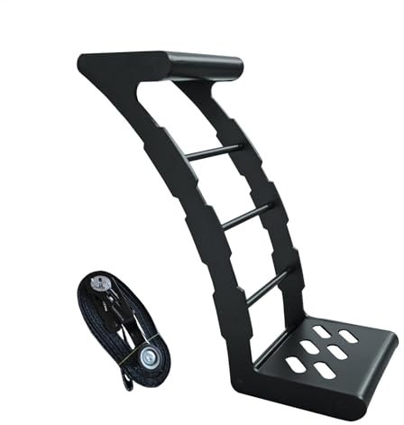 Escalera de techo para automóvil, mango antideslizante - Portaequipajes para techo con escalones de alta resistencia, escalón para neumáticos ajustable a prueba de herrumbre | Escalón para techo de co