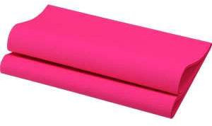 Bio-Dunisoft-Servietten 40 x 40 cm 1/4 Falz fuchsia | Packung (60 Servietten)