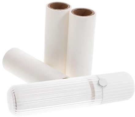 Ipetboom Wiederverwendbare aus Abs und Klebrigem Papier mit 3 Nachfüllrollen Fusselrolle Tragbarer Katzenfusselentferner Einfach zu Verwenden für Kleidung und Haustierhaare