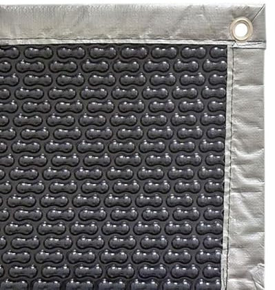 Bâche à Bulles Piscine 4 Saisons 6x3 m EnergyGuard 500 microns - Bordée 4 côtés + Oeillets Posés + Bâchette Protection