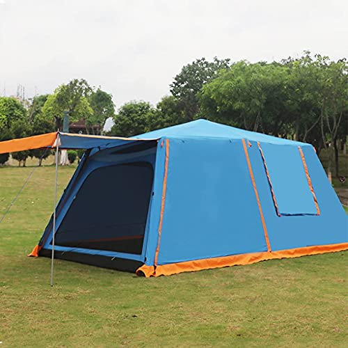 Upgraded Camping Tent - 6/10 Person Tent for Camping Waterproof, Camping Tent Easy Setup for Family with Aluminum Poles, Dome Tent with Porch - 100% UV Protected