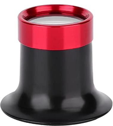 10X Uhrmacherlupe, Uhrmacher Lupenbrill Aluminiumlegierung | Lupenbrille Monokular, Juwelierlupe, Uhrenreparaturlupe Uhrenwerkzeug, Lupenlinse, Vergrößerungsglas, Leicht