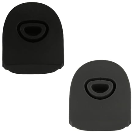 Tabanzhe 2 Pcs Silicone Water Bottle Replacement Stoppers – Leak-Proof Top Lid Gaskets Compatible with FreeSip 24oz 32oz Bottles,Lid Parts Sealing Accessories(Grey and Black)