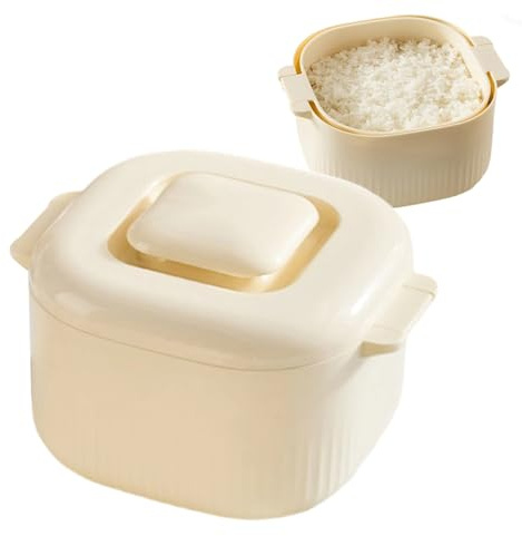 Microwave Rice Cooker - 1700ml Steaming Cookware, Microwave Cooking Container, Rice Pasta Vegetable Machine, Durable ABS Kitchen Equipment | for u