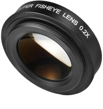 1. 37 mm 0,2 x Fischaugenobjektiv, flaches Profil für DSLR/spiegellose Weitwinkelfotografie und Filmzubehör, Fischaugenobjektiv