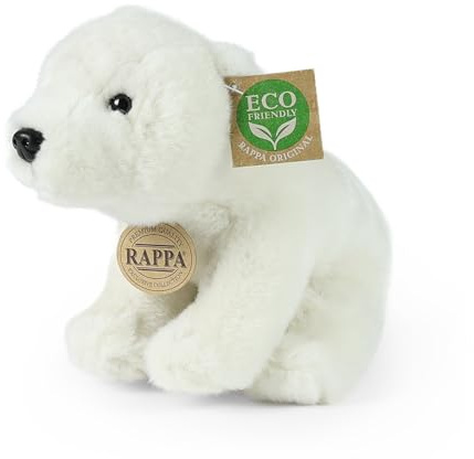 Teddys Rothenburg Kuscheltier Eisbär sitzend 20 cm weiß Plüscheisbär Stoffbär Plüschtier