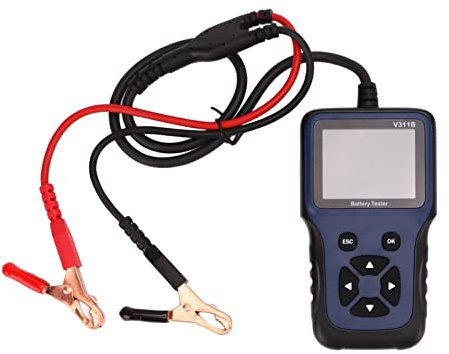Probador de carga de circuito de carga SustVita 12 V 100-2000 CCA, herramienta de diagnóstico de batería automotriz y analizador para baterías AGM de placa plana, espiral, GEL y