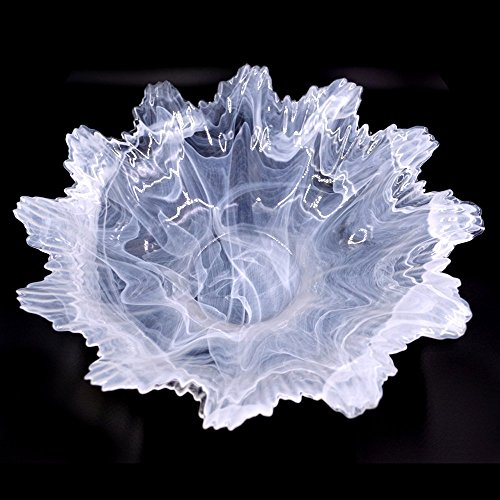 Tammaro Home Kernstück Murano Glas Modell Alabaster White Iris