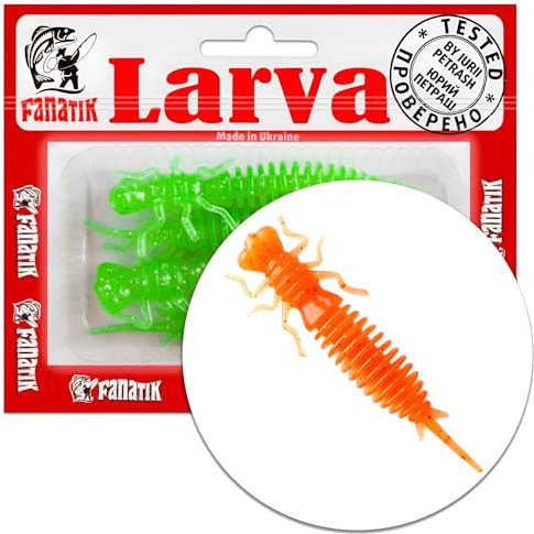 Gummiköder FANATIK Larva Aroma | Barsch Hecht Zander Döbel | 4-11cm, 0.5g - 11g | Gummifisch Jig Soft Bait Lure Kunstköder Angeln Köder Baits Lures Softbait