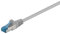 Goobay 92686 Câble patch CAT 6a - Double blindage - S-FTP jusqu'à 10 000 Mbit/s - 500 MHz - Sans halogène - Fiche RJ-45 - Contacts plaqués or - 1,5 m - Gris