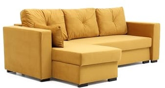 Ecksofa Honey mit Schlaffunktion, Ecke auf der linken Seite