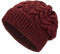 Weiche Damen Alpaka Mütze aus 100% Alpaka Wolle in 6 Farben - Hochwertige Winter Strickmütze/Beanie Wollmütze von HansaFarm, Weinrot - HF179, Einheitsgröße