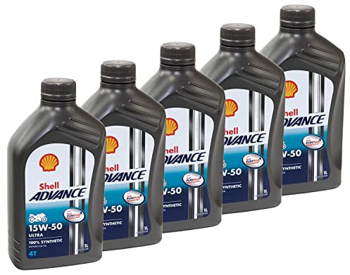 Aceite Moto 4T Shell Advance Ultra sintético 15W50 5 l