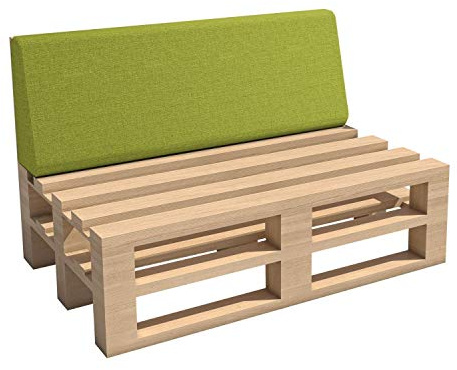 chilly pilley Palettenkissen Gartenkissen Palettenauflage Palettenpolster Indoor Outdoor Waschbar Abnehmbar Sitzkissen Rückenkissen (Rückenkissen 120x40x10/20, Grün)