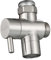 Tecmolog Sink Diverter Brass Faucet Diverter Valve 22mm 3 Way Faucet Splitter for Bathroom and Kitchen Faucet Brushed Nickel, SBA021CNA