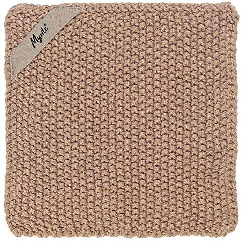 Topf Lappen 'Mynte' Faded Rose gestrickt aus Baumwolle von IB Laursen