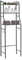 Supernic 3 Tier Over Toilet Storage Unit Bathroom Shelf Organizer Stand Over Toilet Storage Rack Laundry Shelf Unit Organizer Rack Space Saving Organizer Stand (Black)