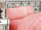 Elegant Comfort Parure de lit Douce de 4 pièces à Contexture de 1500 Fils avec Broderie à Trois Lignes, résistante aux Plis et à la décoloration, pour lit Double, Rose poudré