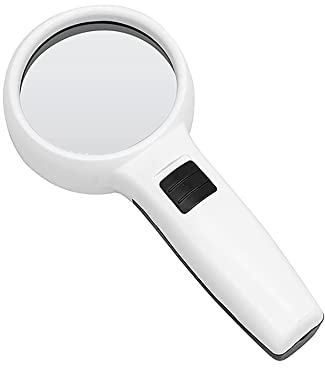 Tiardey 30X Lupe mit Licht,Gro?e Handlupe 12 LED beleuchtete Lupe für Makuladegeneration,Senioren lesen,L?Ten,Inspektion,Münzen,Schmuck,Erkunden