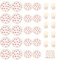 ifundom Lot de 50 pièces de vaisselle jetables en forme de fraises comprenant 20 assiettes, 10 tasses, 20 serviettes pour l'été, fête tropicale, anniversaire, fête sur le thème des fruits