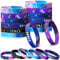 24 Stück Weltraum Party Silikon Armbänder, Alien Astronaut Spielzeug Gummi Armbänder, Alien Astronaut Spielzeug Galaxie Stern Weltraum Gastgeschenke für Kinder Weltraum Geburtstag Deko