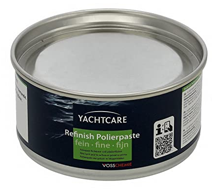 wellenshop Yachtcare Refinish Polierpaste fein & grob 500g, universell einsetzbare Schleifpolitur für Gelcoat, GFK & lackierte Flächen (Fein)