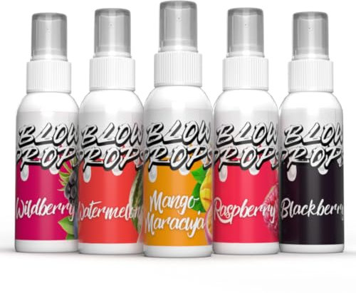 Blowdrops Top 5 Set | 5 x 30ml | Geschmacksspray für den Körper | Geschmack beim Liebesspiel | 100% vegan | natürlicher Geschmack
