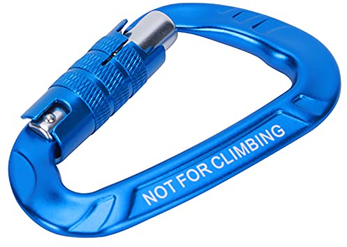12KN Auto Locking Klettern Karabiner Clips Aluminium Legierung Twist Lock Karabiner Heavy Duty Locking Karabiner Für Klettern