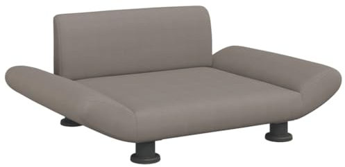 vidaXL Hundebett, Hundekissen mit weicher Polsterung, Hundesofa Hundecouch für kleine Hunde Haustiere, Haustierbett Katzenbett, Taupe Stoff