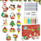 YEJAHY Lot de 14 peintures en cristal à faire soi-même, art et artisanat, pour Noël - Pendant en cristal - Arts et artisanat (Noël/crème glacée)