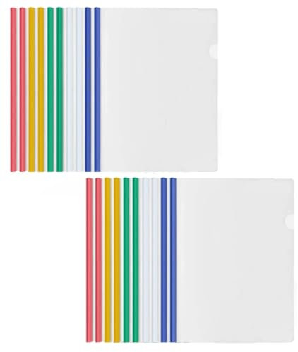 Kunststoff A4 Sliding Bar Binder, A4 Kunststoff Bericht Abdeckungen, 20 Stück Ordnerschieber, Klemmschienen, Sliding Bar Bindern, Schiebebinder Für Zuhause Schule Büro Dokumente Klassifizierung