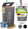 COTTARA® Pfandflaschen Sammelbehälter mit Deckel inkl. Tragetasche | Pfandbehälter mit Einwurf | Ideal als Pfandflaschen Behälter Flaschensammler Leergut Sammelbehälter für Küche 100L (Grau)