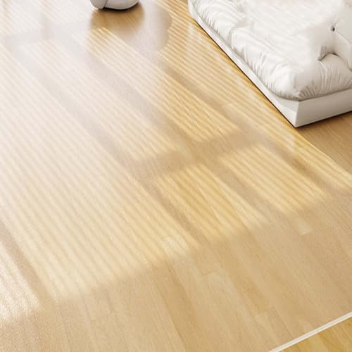 Bodenschutzmatte Transparent/Gefrostet, Größe wählbar, 2 mm Stärke Bodenschutzmatte Transparent Bürostuhl, PVC Bodenmatte Rutschfest Stuhlmatte Teppichschutz, Stuhlmatte (frosted,2mm,120x420cm)