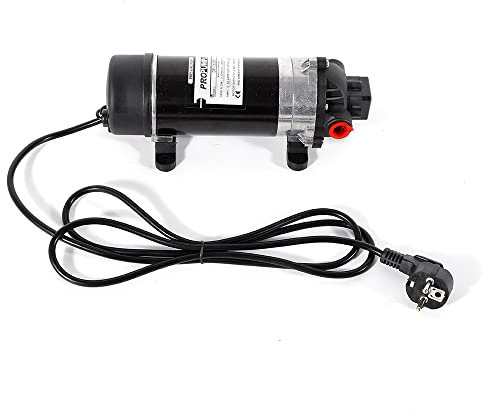 Pompa a membrana da 220 V, pompa a pressione per campeggio, pompa ad alta pressione autoadescante, pompa dell'acqua 5,1-5,5 l/min