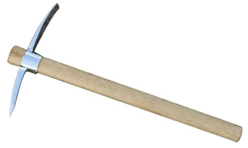 DTREELS Double Headed Pickaxe, 2 in 1 Dual Head Gardening Pick Axes, Heavy Duty Pick Weedin Axe For Digging, Multifunctional Pickaxe