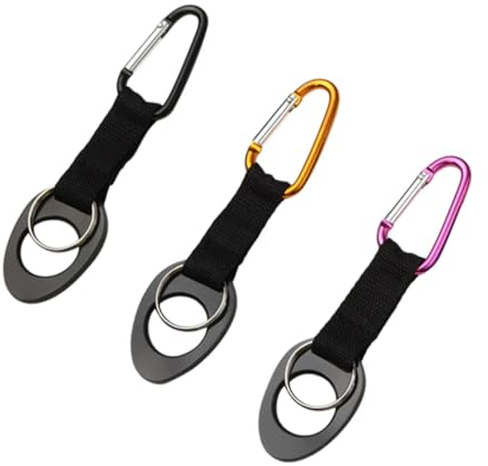 HANABASS 9 Pcs Water Bottle Buckle Carabiners for Camping Travel Water Bottles Travel Assocories Interlocking Foam Tiles Camping Water Jug Travel Bottle Rack Sports Water Jug Plastic