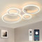 Tetipa LED Deckenleuchte Dimmbar, 40W-80W Deckenlampe LED Wohnzimmerlampe mit Fernbedienung APP Farbwechsel, Moderne Wohnzimmerlampe Dimming Deckenbeleuchtung Schlafzimmerlampe